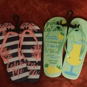 Nwt ladies super cute flip flops